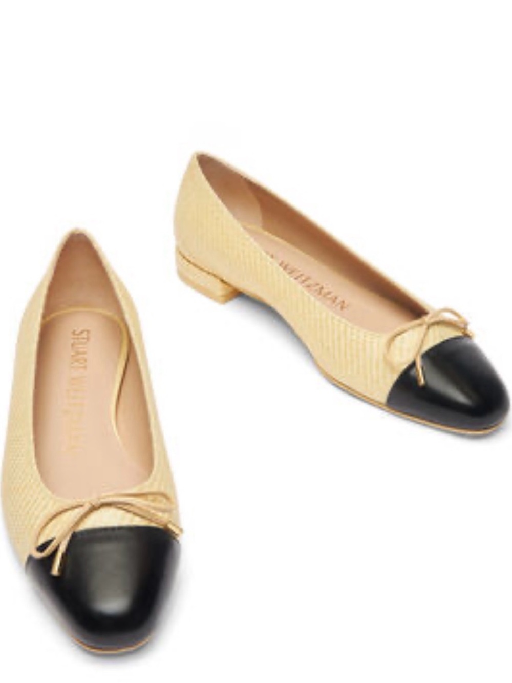 Stuart Weitzman Women's Sleek Bow Slip On Ballet Flats size 9 new w/ receipt - Picture 2 of 6